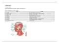 Schema's/inhoudstabellen anatomie 