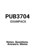 PUB3704 - EXAM PACK (2022)