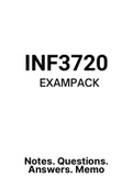 INF3720 (NOtes, ExamPACK, QuestionsPACK, Tut201 Letters)