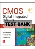 Exam (elaborations) TEST BANK FOR CMOS Digital Integrated Circuits (Solution Manual) By Kang, Leblibici 