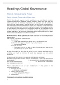Summary Readings Global Governance (FSWBM-4075)