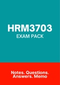 HRM7303 (Notes, Exam Pack, Tut201, Past Exam Papers)