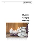 Unit 23 - Complementary Therapies for Health and Social Care - Health and Social Care – P5,M3,D2 - Task 3 - Extended Diploma