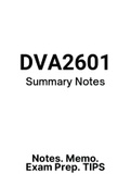 DVA2601 - Notes (Summary)