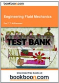 TEST BANK FOR Engineering Fluid Mechanics By Tarik Al-Shemmeri