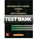 TEST BANK FOR Information, Theory, Coding and Cryptography 3rd Edition By Ranjan Bose (Solution Manual) 