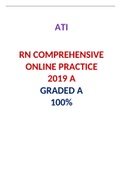 RN COMPREHENSIVE ONLINE PRACTICE 2019 A / RN COMPREHENSIVE ONLINE PRACTICE 2019 A|VERIFIED AND 100% CORRECT Q & A, COMPLETE DOCUMENT FOR ATI EXAM|