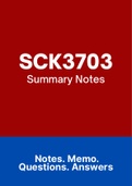 SCK3703 - Notes (Summary)