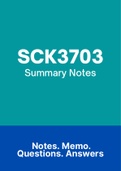 SCK3703 - Summarised NOtes