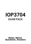 IOP3704 - EXAM PACK (2022) 
