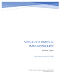 Notes single-cell OMICs in Immunotherapy (all lectures)