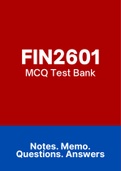 FIN2601 - MCQ ExamPACK (2022)