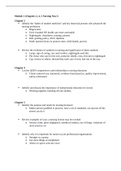 Exam (elaborations) NUR2058 Dimensions Of Nursing Practice Final Exam (Module 1 (Chapters 2, 4, 5 Nursing Now)STUDY GUIDE 