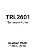 TRL2601 - Notes (Summary)