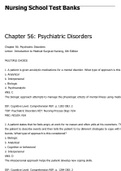 Psychiatric Disorders: Chapter 56 Psychiatric Disorders Linton: Introduction to Medical-Surgical Nursing, 6th Edition 