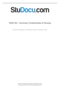Summary  Nursing fundamentals N283 final study guide
