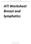 ATI Worksheet Breast and lymphatics 2021.
