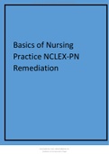 Basics of Nursing Practice NCLEX-PN Remediation 2021.