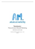 Summary Advanced Marketing Theory Lectures ('21 - '22)