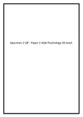 Specimen 2 QP - Paper 2 AQA Psychology AS-level
