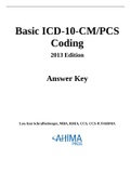 AC200512 AnswerKey 1 Coding 2 Basic ICD-10-CMPCS Coding