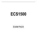 ECS1500 EXAM PACK 2022