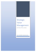 Strategic Value Management (Lectures   Seminars)