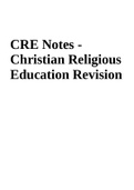 CRE Notes - Christian Religious Education Revision 2024