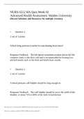 NURS 6512 HA Quiz Week 02 Advanced Health Assessment: Walden University