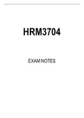 HRM3704 Summarised Study Notes