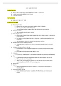 NUR 4323 - MDC4 Final Study Guide. Questions and Answers.