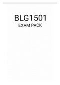 BLG1501 EXAM PACK