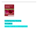 Contemporary Nursing: Issues, Trends, and Management, 7th Edition Cherry and Jacob