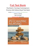 Psychiatric Nursing Contemporary Practice 6th Edition Boyd Test Bank