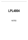 LPL4804 Summarised Study Notes