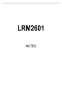 LRM2601 Summarised Study Notes
