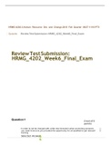 HRMG 4202 Week 6 Final Exam – Human Resource Dev and Change