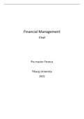 College Aantekening, Conclusies en Begrippen Financial Management