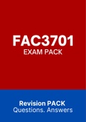 FAC3701 (NOtes, ExamPACK, QuestionsPACK, Tut 201 MEMOS)