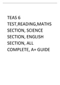 Teas 6 test,Reading,Maths Section, Science Section, English Section, All Complete, A+ Guide.pdf
