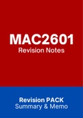 MAC2601 - Summarised NOtes