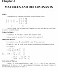 Matrices and Determinants 11th math Unit 3