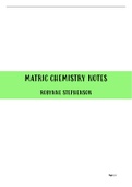 All Grade 12 Chemistry Notes (IEB)
