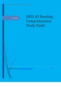 HESI A2 Reading Comprehension Study Guide