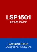 LSP1501 - EXAM PACK (2022)