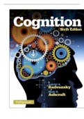 TEST BANK FOR COGNITION 6TH EDITION BY RADVANSKY COMPLETE SOLUTION 