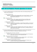 NURSING 1600 Ati Pediatrics Practice Questions & Answers Already graded A+