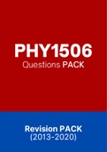 PHY1506 - Exam Questions Papers (2013-2020)