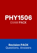 PHY1506 - EXAM PACK (2022)