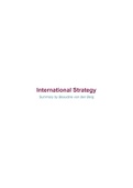 Summary  International strategy (6314M0173Y)